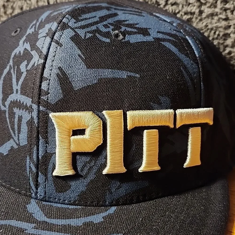 Nike University Pittsburgh Pitt Panther OS Stretchfit Hat - NWOT